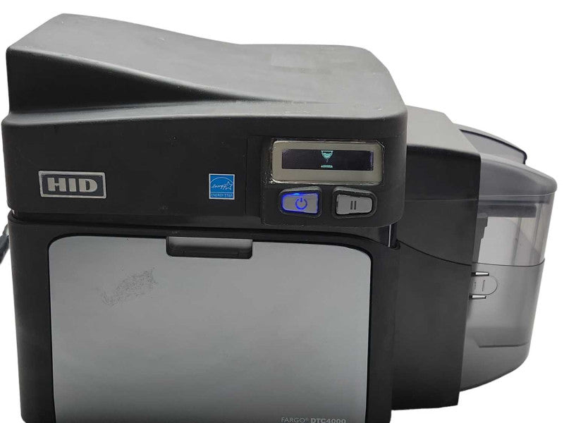 FARGO HID DTC 4000 PHOTO ID CARD COLOR USB PRINTER, READ _
