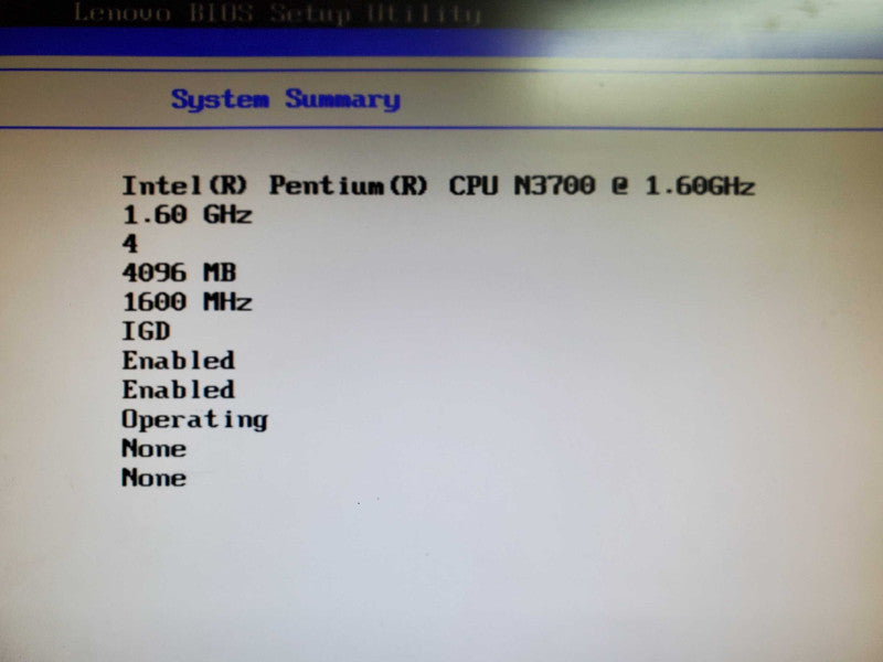 Lenovo ThinkCentre M600 Pentium N3700 4GB DDR3 NO HDD Q@