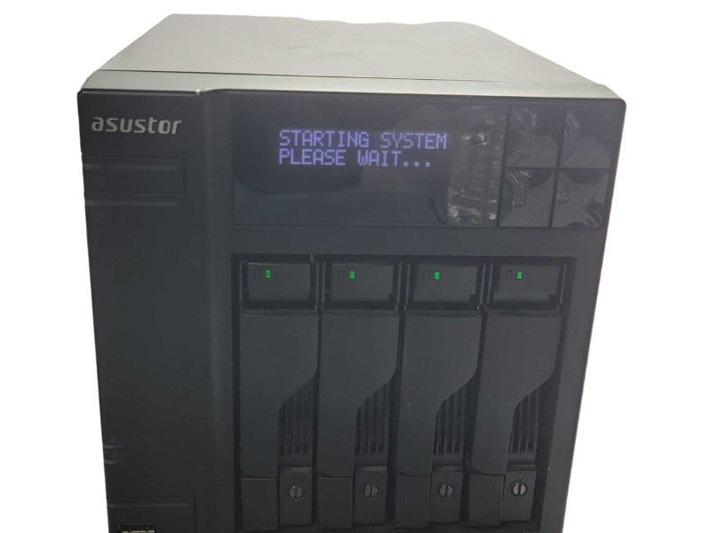 Asustor AS1004T 4- Bay Network Attached Storage w/ 4x 2TB HDDS, READ _