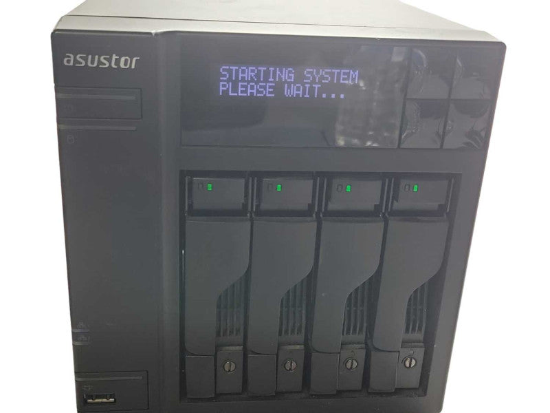 Asustor AS1004T 4- Bay Network Attached Storage w/ 4x 2TB HDDS, READ _