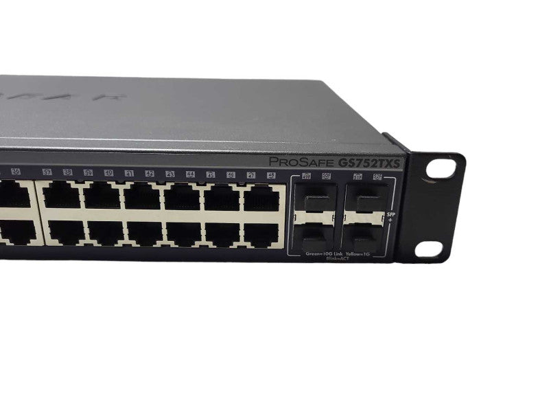NETGEAR ProSafe GS752TXS 48 x GB RJ45 + 4 x 10GB SFP+ Managed Switch $