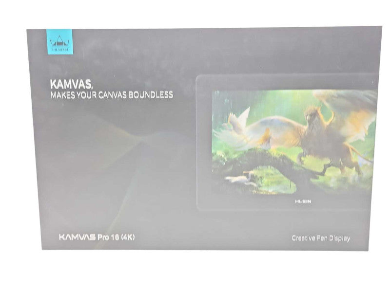 HUION Kamvas Pro 16 4K UHD Graphics Drawing Tablet, read _