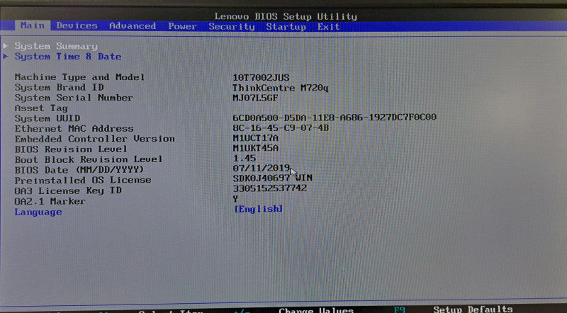 Lenovo M720q USFF | i5-8400T @ 1.70GHz 16GB DDR4 256GB SSD + WiFi )