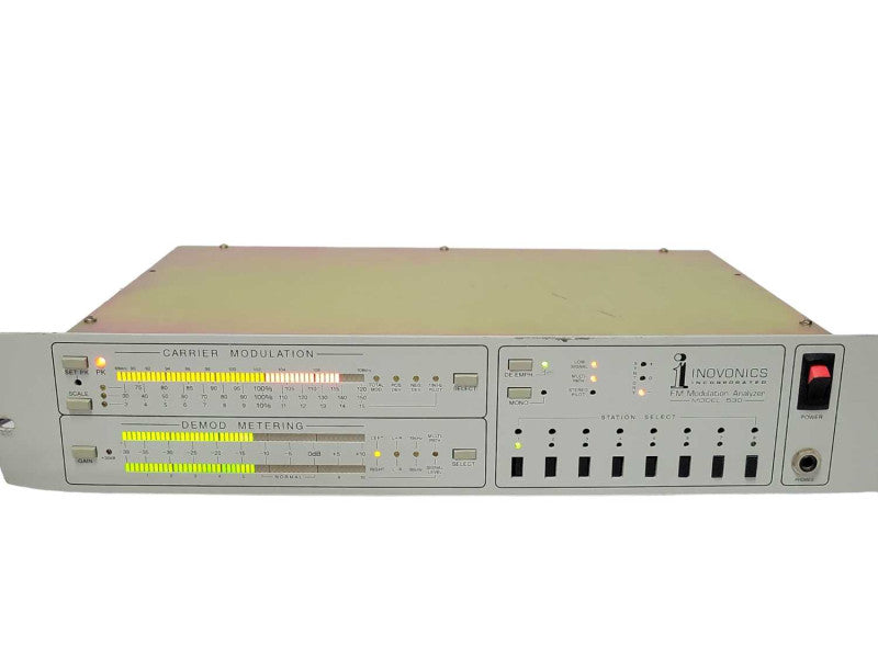 NOVONICS INC. MODEL 530 FM MODULATION ANALYZER MONITOR, READ _