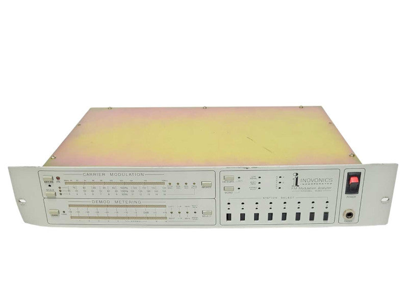 NOVONICS INC. MODEL 530 FM MODULATION ANALYZER MONITOR, READ _