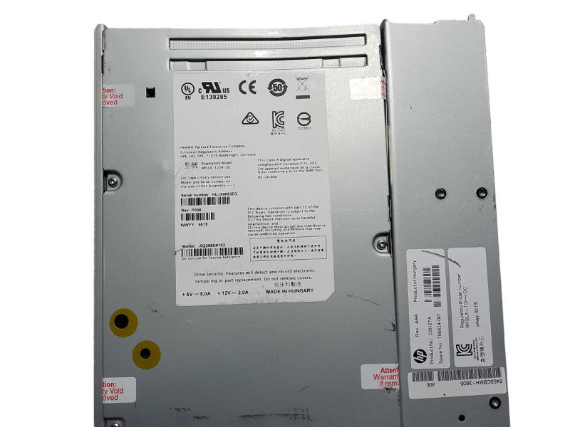 HP 721592-001 AQ288D#103 C0H27A Ultrium LTO 6 SAS Internal Tape Drive READ $