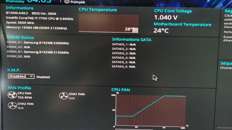 Intel Core i7-7700 @ 3.60GHz | ASUS B150M-A/M.2 | 16GB DDR4 RAM %
