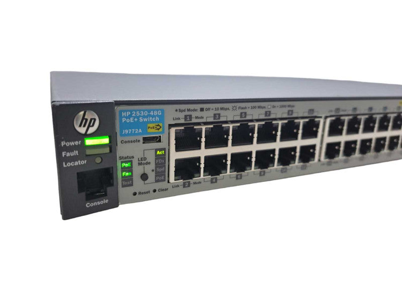 HP 2530-48G PoE+ J9772A | 48 Port Gigabit PoE+ | 4x SFP Network Switch )