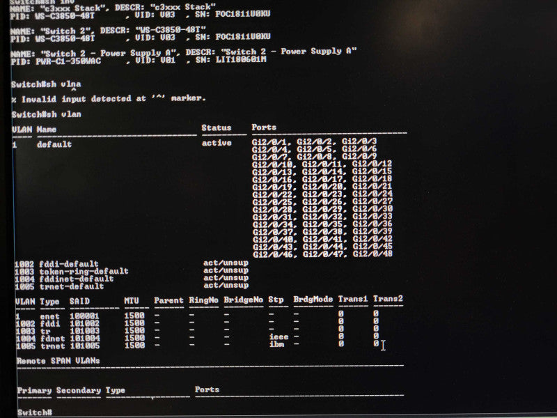 Cisco WS-C3850-48T-S Catalyst 3850 48 Port GE Data IP Base, PWR-C1-350WAC Q$
