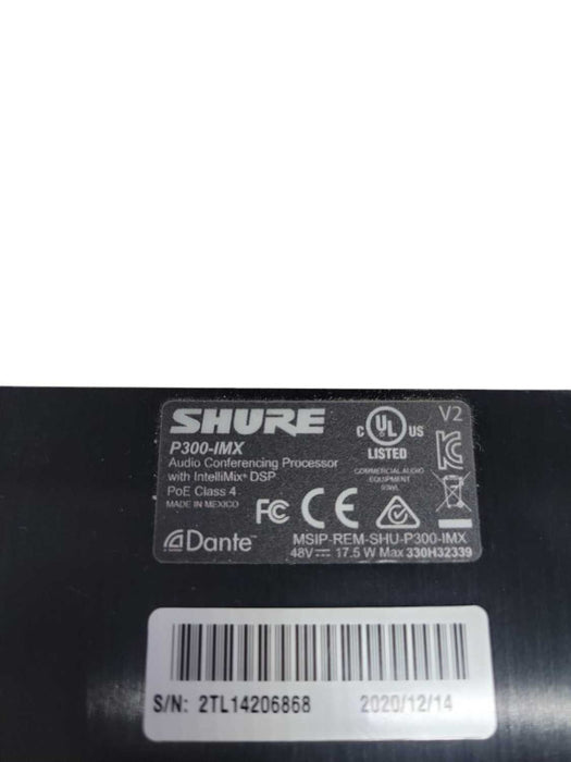 Shure P300 IMX - Audio Conferencing Processor w/ mounting bracket Q%