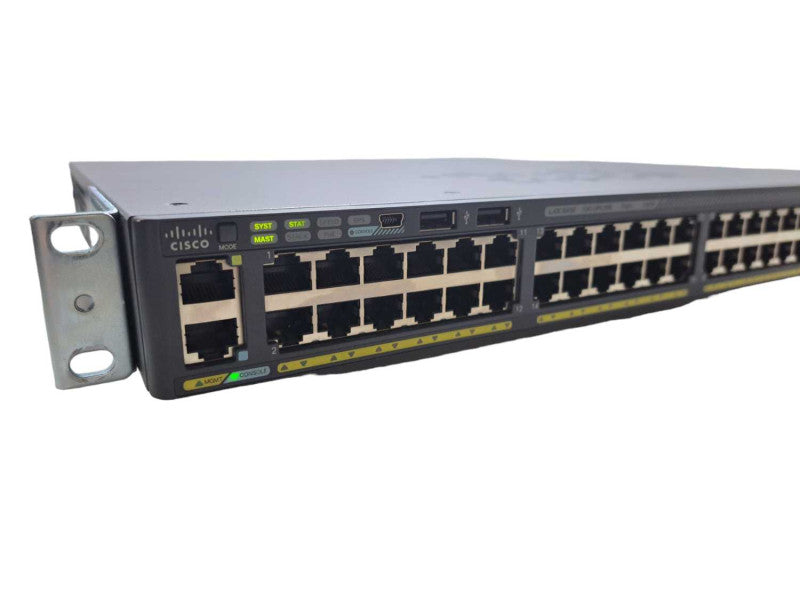 Cisco WS-C2960X-48FPD-L  48 Port Gigabit PoE+ 740W 2x 10G SFP+ Network Switch )