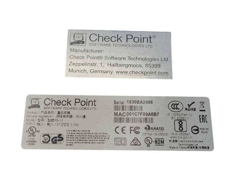 Check Point 3100 Security Gateway Appliance PB-10, 320GB HDD, Factory reset Q_