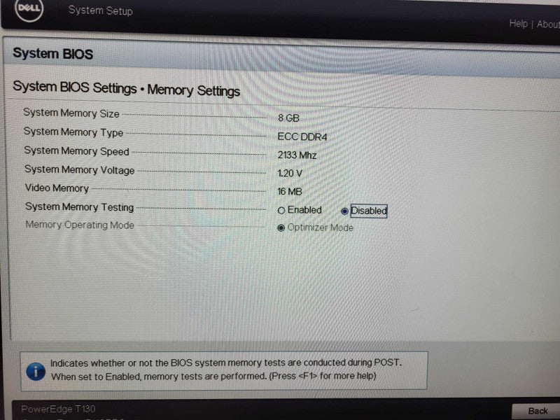 Dell PE T130 Pentium G4500 @ 3.5GHz 8GB ECC DDR4 No HDD\\'s $