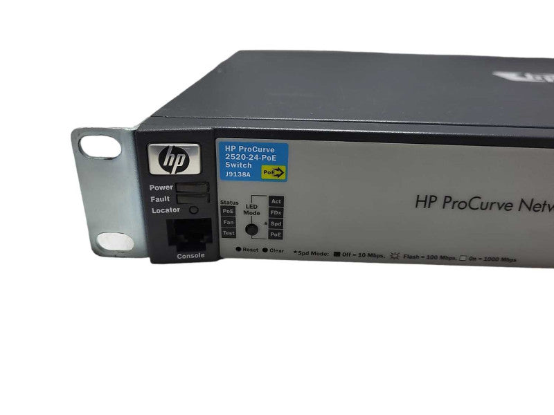 HP ProCurve 2520-24-PoE 24-Port Ethernet Networking Switch Model J9138A Q$
