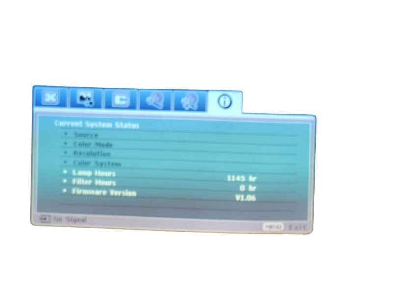 Viewsonic PJD5155 DLP HDMI projector  1146 lamp hours, No remote _