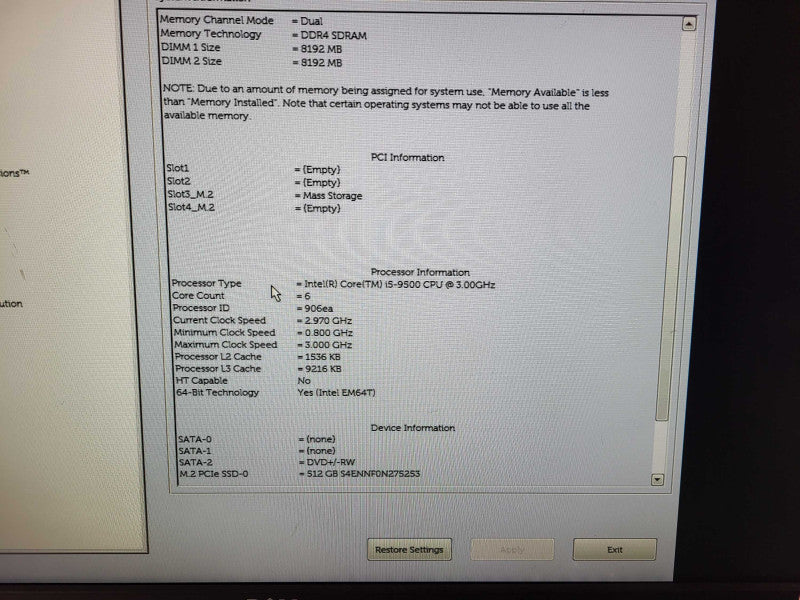 Dell OptiPlex 3070 SFF | i5-9500 @ 3GHz 16GB DDR4 512GB NVme $