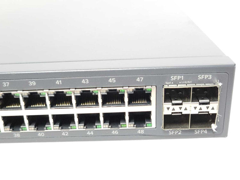 Datto E48 48-Port Gig PoE+ Cloud Managed L2 Switch w/4 Dual-Speed SFP SEE _