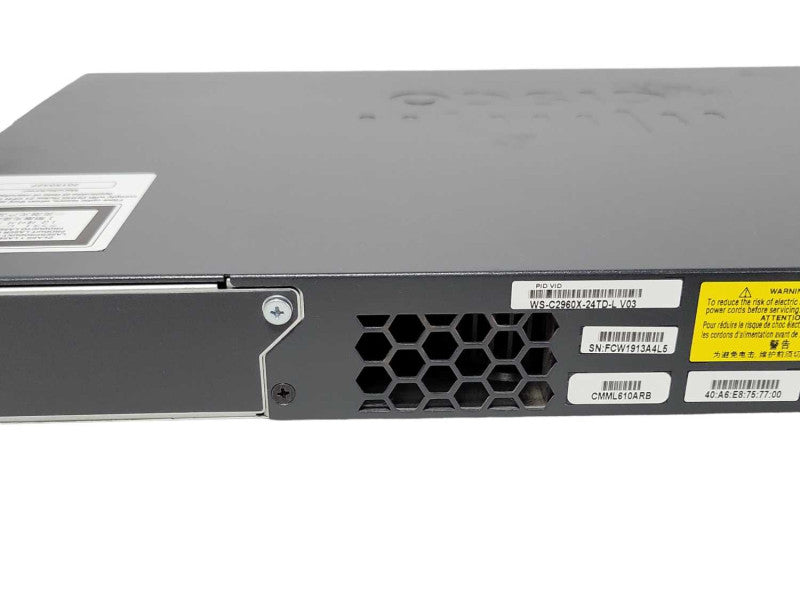 Cisco WS-C2960X-24TD-L 24 Port Gigabit Managed Switch _