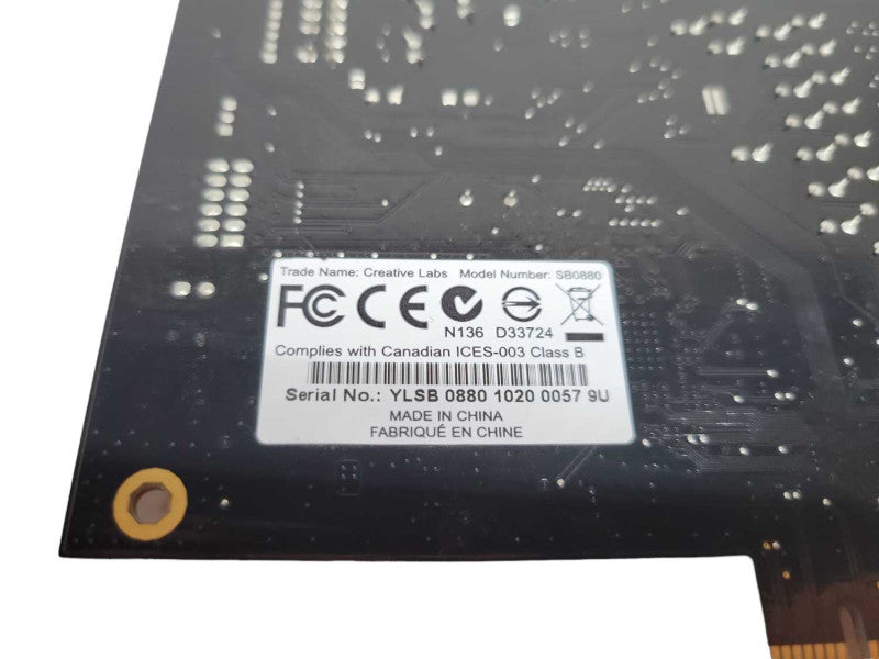 Creative Sound Blaster X-Fi Titanium Sound Card 7.1 PCI-E x1 PN: SB0880 %
