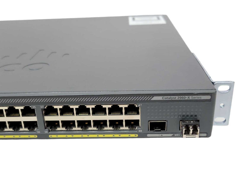 Cisco WS-C2960X-48FPD-L PoE 48-Port Gigabit Network Switch 2x SFP+  _