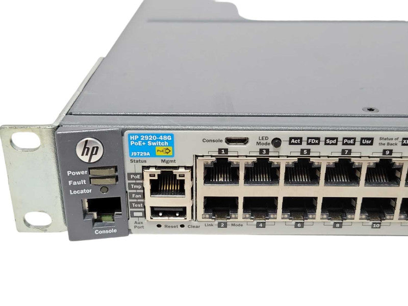 HP Aruba 2920-48G 48-Port Gig Ethernet PoE Managed Switch w/ J9733A module _