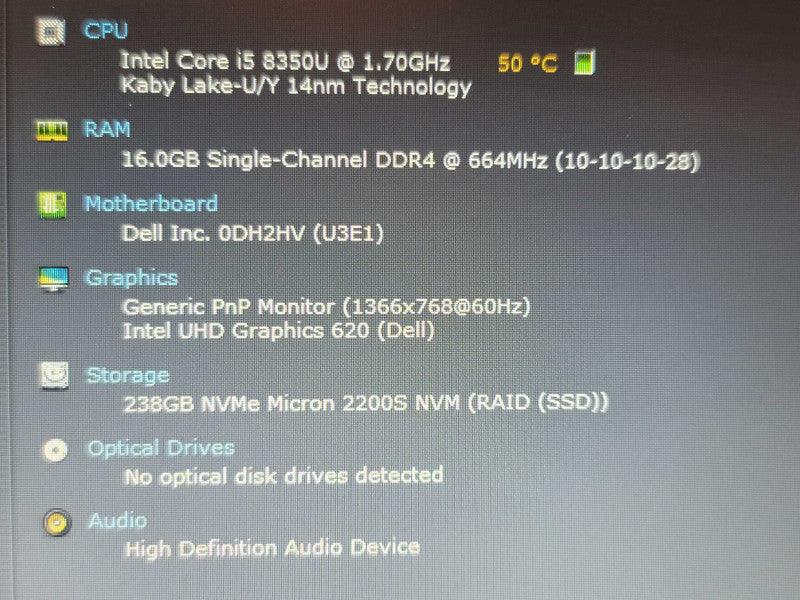 Dell Latitude 5490 | i5-8350U| 16GB DDR4| 256GB SSD Î²