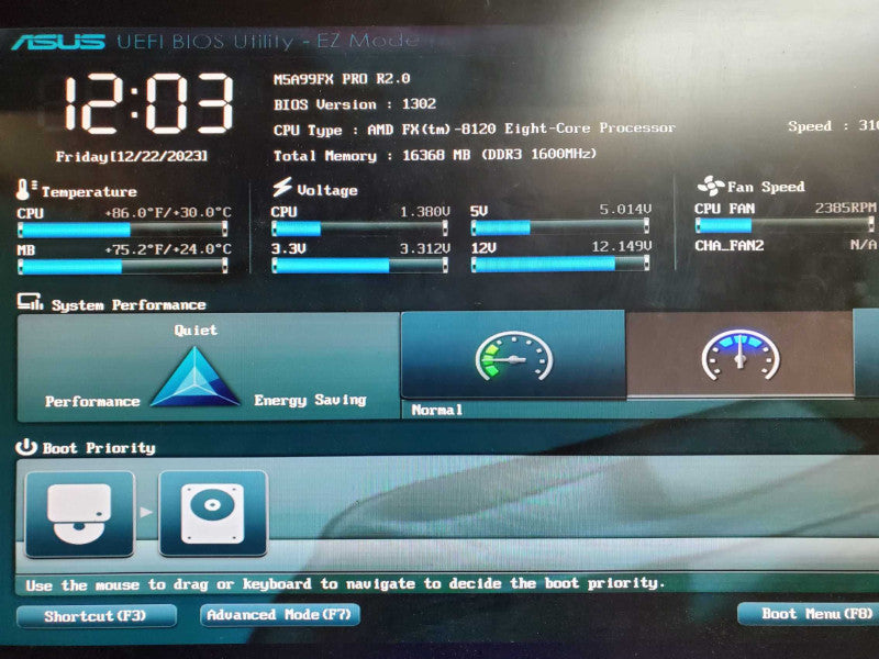 Custom Desktop Tower PC AMD FX-8120 16GB DDR3 NO HDD *READ @