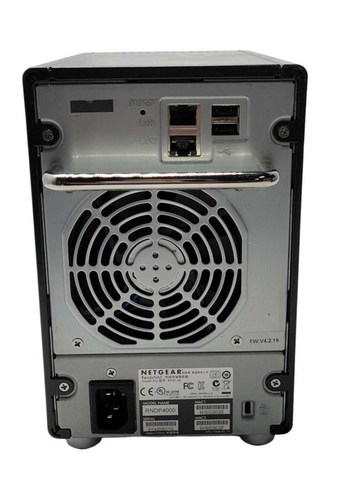 NetGear ReadyNAS RND-4A RNDP4000 4-Bay NAS with 2x 2TB HDDs _
