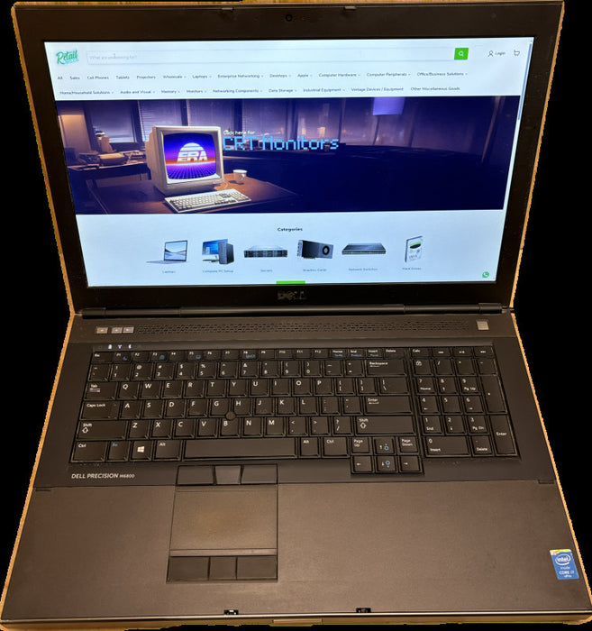DELL PRECISION M6800 i7-4910MQ@2.9GHz QUADRO K4100M 4GB GPU 32GB RAM 512 SSD
