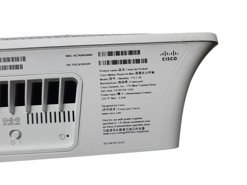 Cisco WebEx TTC7-26 Camera Telepresence Unit for CS-KIT-MINI  Q$