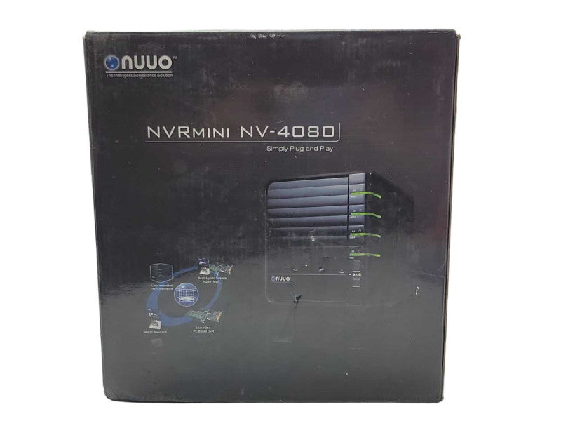Open-Box NUUO NV-4080 NVR 4-Bay surveillance recording system, SEE Q_
