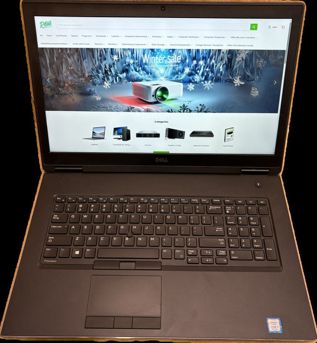 DELL PRECISION 7730 i7-8750H@2.2GH QUADRO P3200 6GB GPU 64GB RAM 512SSD READ!