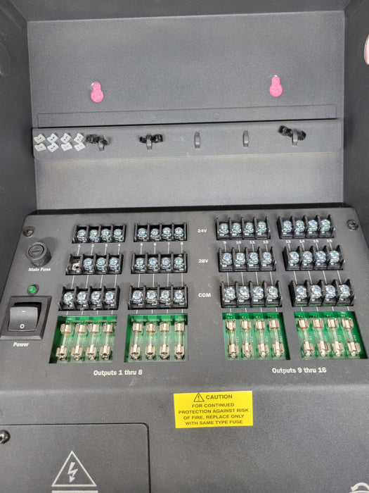 Pelco MCS16-20 Power Supply Camera 16 Out Breaker Board Q%