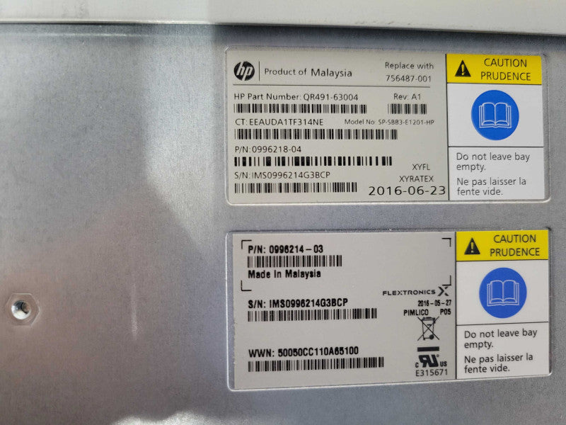 HPE HP 3PAR 8000 Storage Disk Array 2x 12Gbs controllers 2x PSU 24x 2.5\\" Tray _