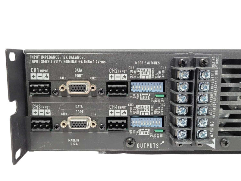 QSC CX-254 Professional Power Amplifier 4-Ch, No Remote controller, READ _
