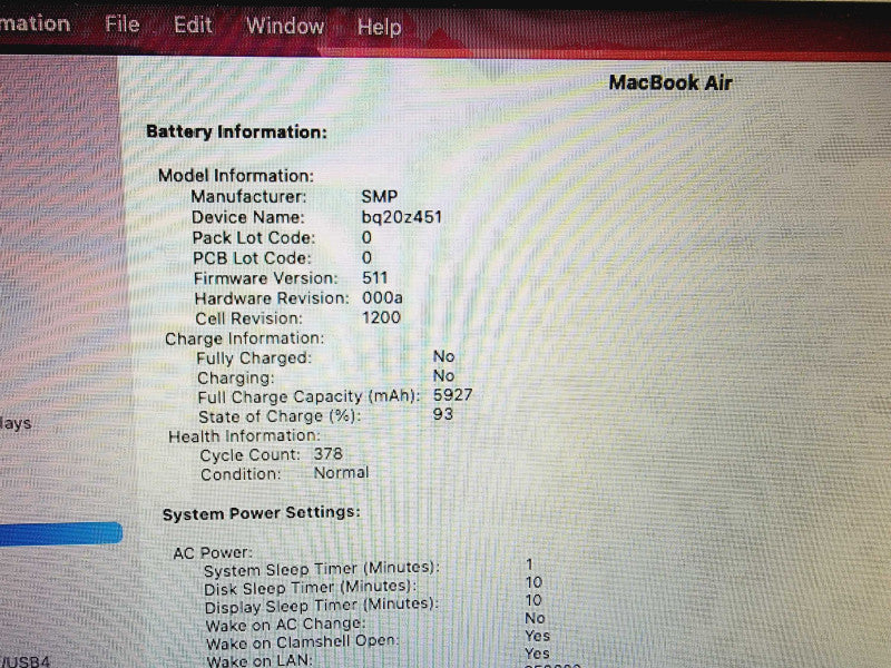 Apple Macbook Air 2015 13\\" Core i5-5250U @ 1.6GHz 8GB DDR3 250GB SSD (