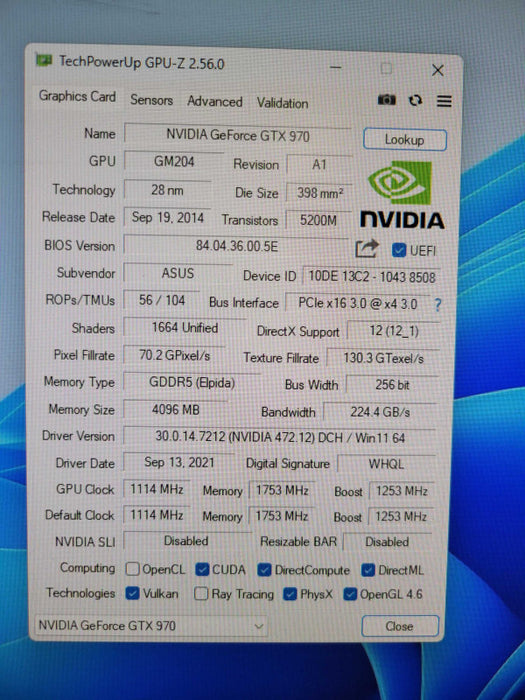ASUS NVIDIA GTX 970 4GB STRIX %