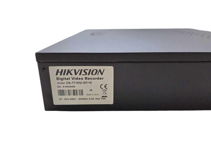 Hikvision DS-7716NI-SP/16 Digital Video Recorder |  No HDDs | HDMI PoE VGA )