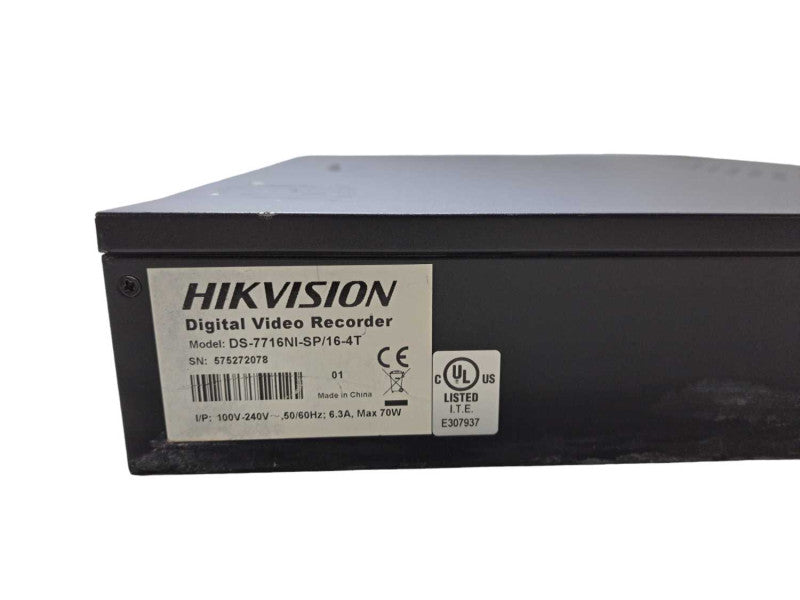 Hikvision DS-7716NI-SP/16-2T | 16 Channel NVR | No HDD\\'s | *PARTS* )