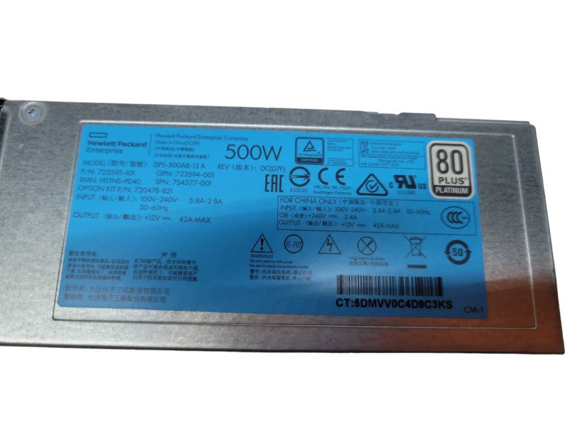 HP DPS-500AB-13 A - 500W 80 Plus Platinum Power Supply Q%