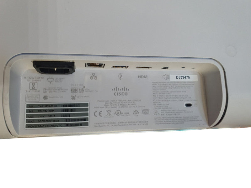 Cisco Webx Board 70 Video Conference Equipment 4K TocuhScreen 74-113279-01 H0 -