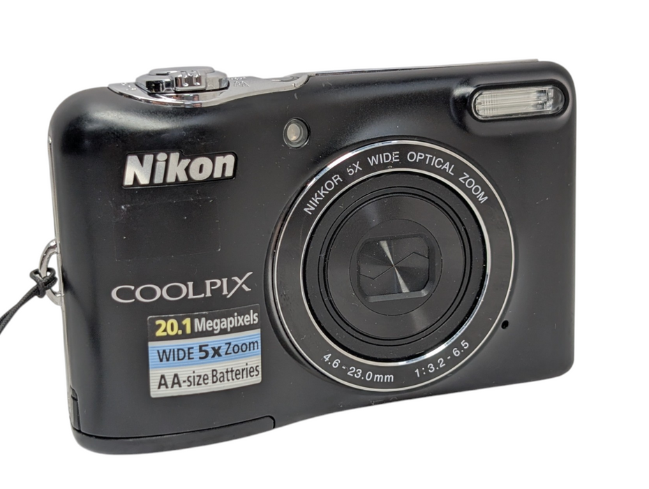 Nikon Cool Pix L32 20.1 Megapixel Digital Camera 5X Zoom  -