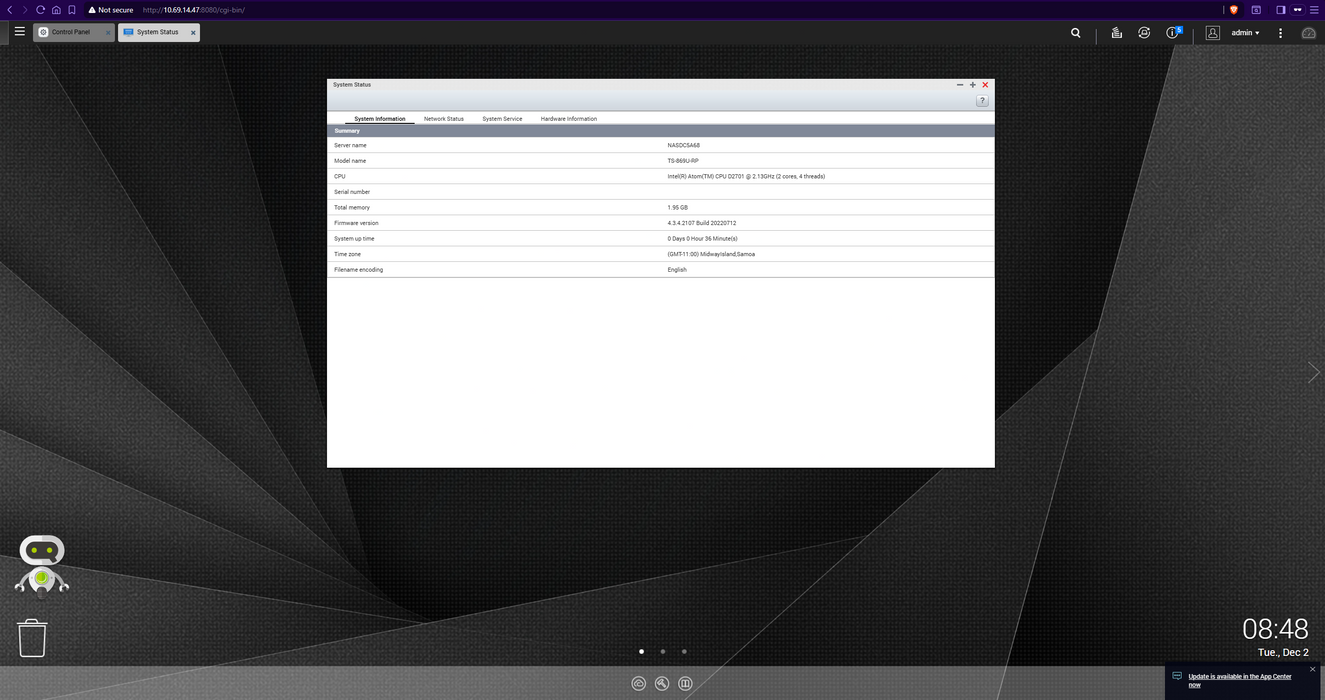 QNAP TS-869U-RP 8 Bay Diskless Network Attached Storage, 8x 2TB HDDs