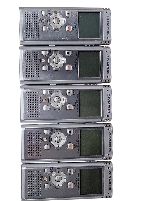 Lot of 5x Olympus Digital voice recorder WS-600S, READ _