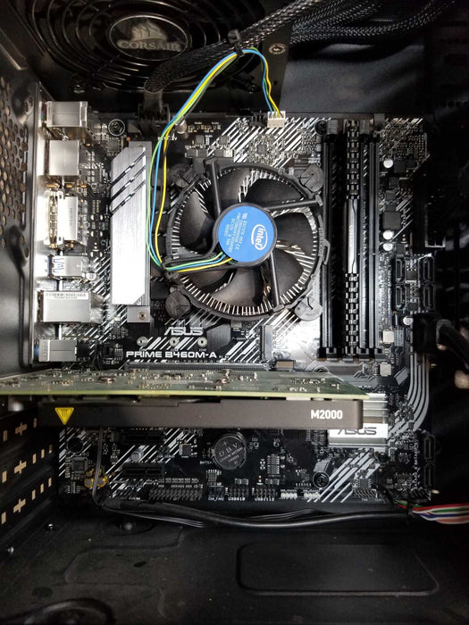 Custom Pc w/ Asus B460M-A Intel Core i5-10400 CPU 8GB RAM No HDD M2000