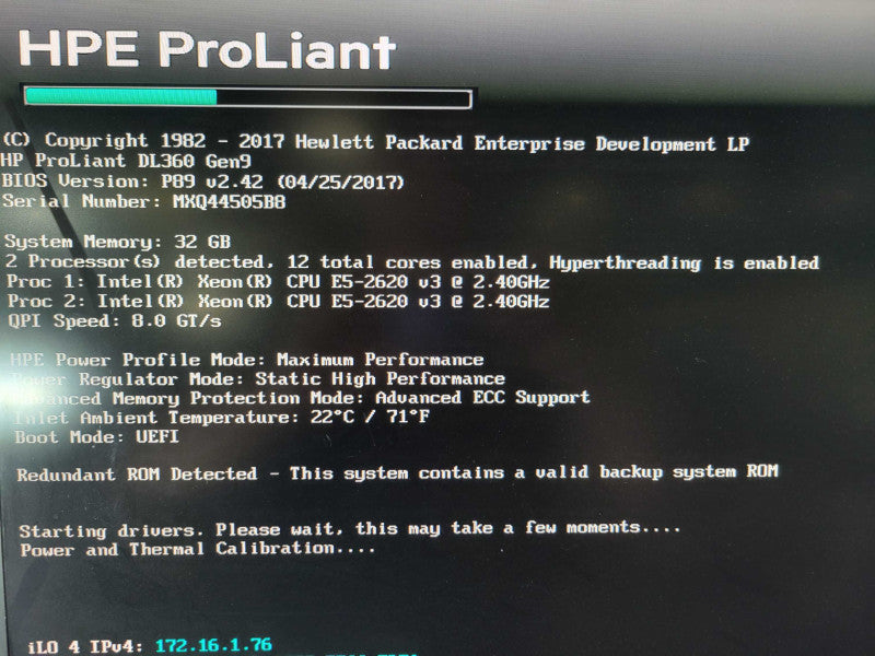 HP ProLiant DL360 Gen9 - 2x Xeon E5-2620 v3 | 32GB | H240ar | 2x 500W PSU %