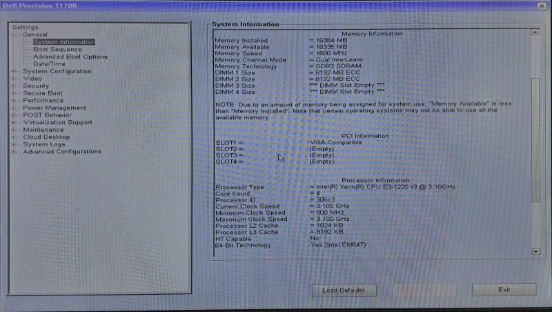 Dell Precision T1700 | Xeon E3-1220 v3 @ 3.10GHz 16GB Ram No GPU/HDD\\'s )