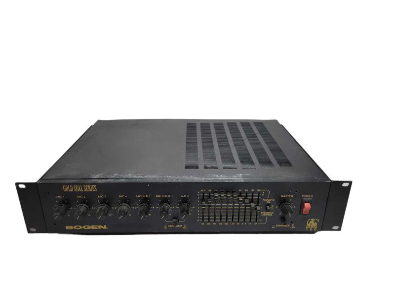 Bogen Communications GS100 Amplifier 100W Dual Equalizer Gold Seal Series %