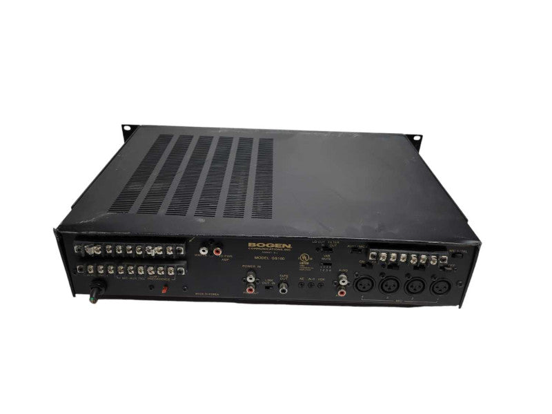 Bogen Communications GS100 Amplifier 100W Dual Equalizer Gold Seal Series %