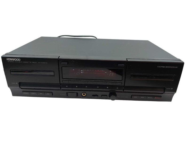 Kenwood Stereo Double Cassette Deck Model : KX-W4070 =